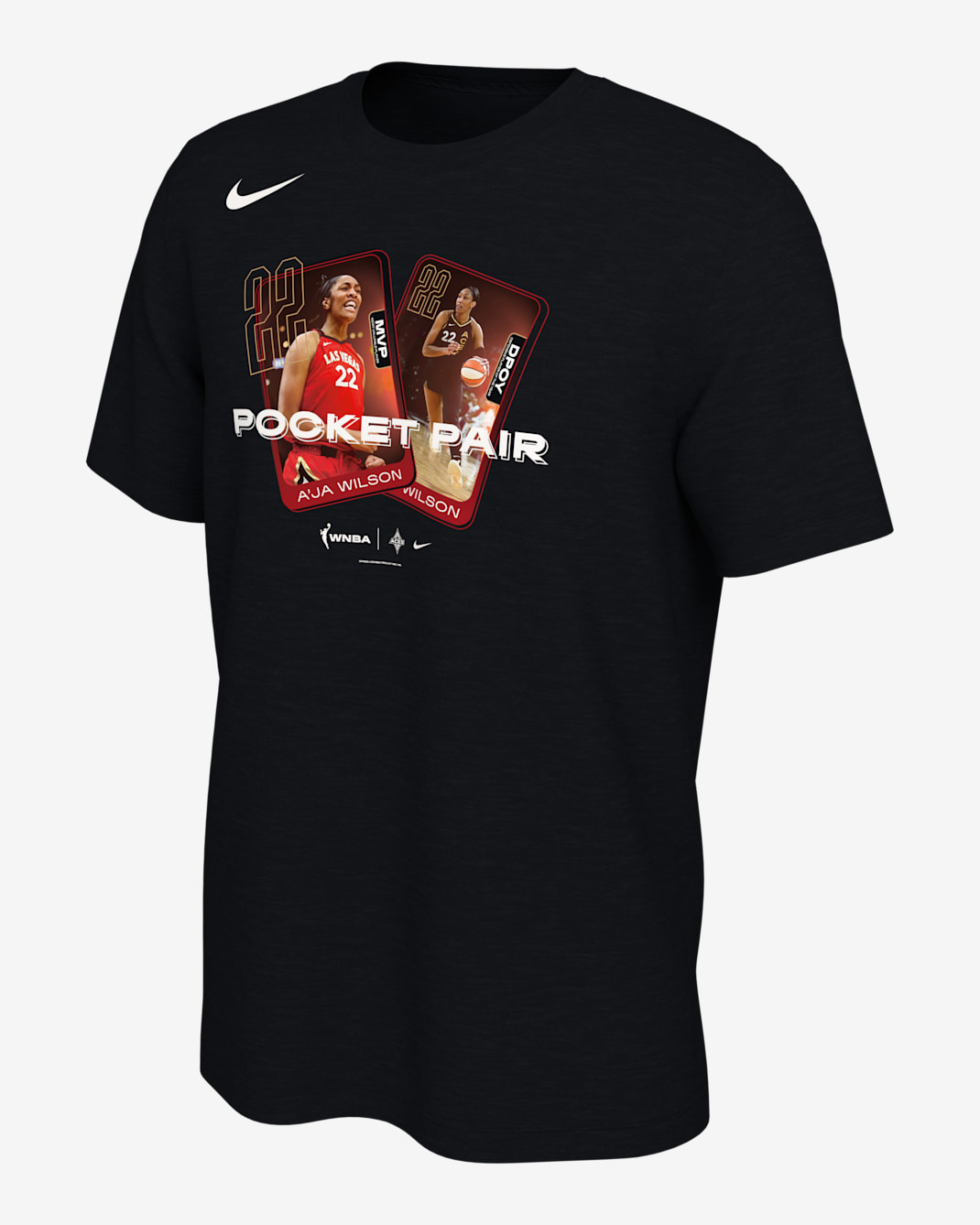 A’ja Wilson Las Vegas Aces Men's Nike WNBA MVP T-Shirt - Black