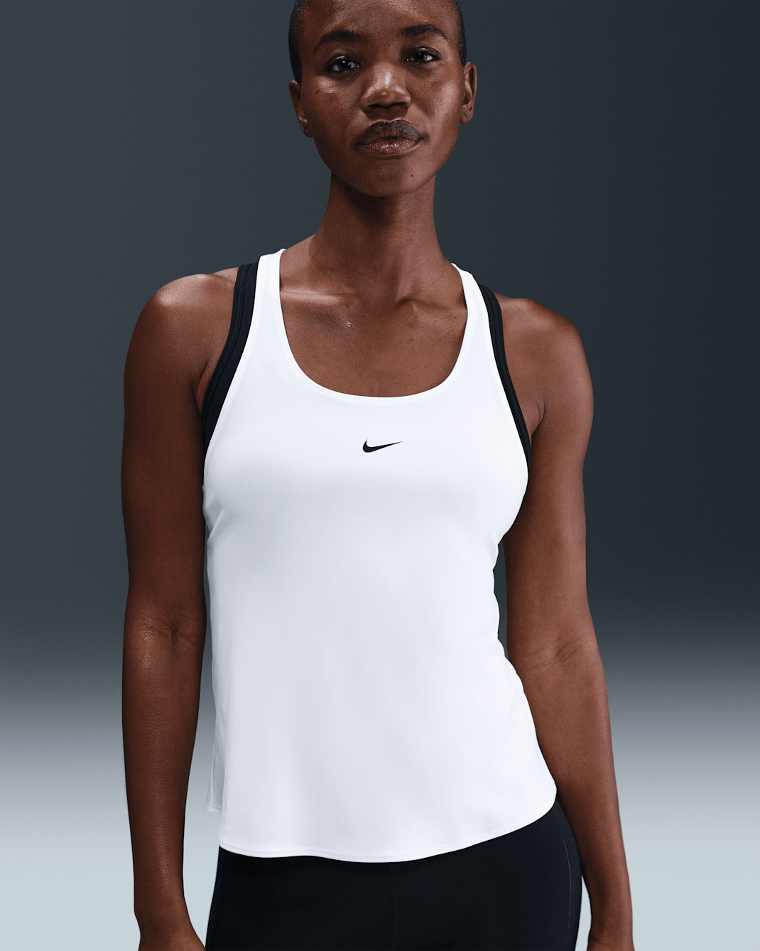Γυναικείο tank top Dri-FIT Nike Pro - Λευκό/Μαύρο