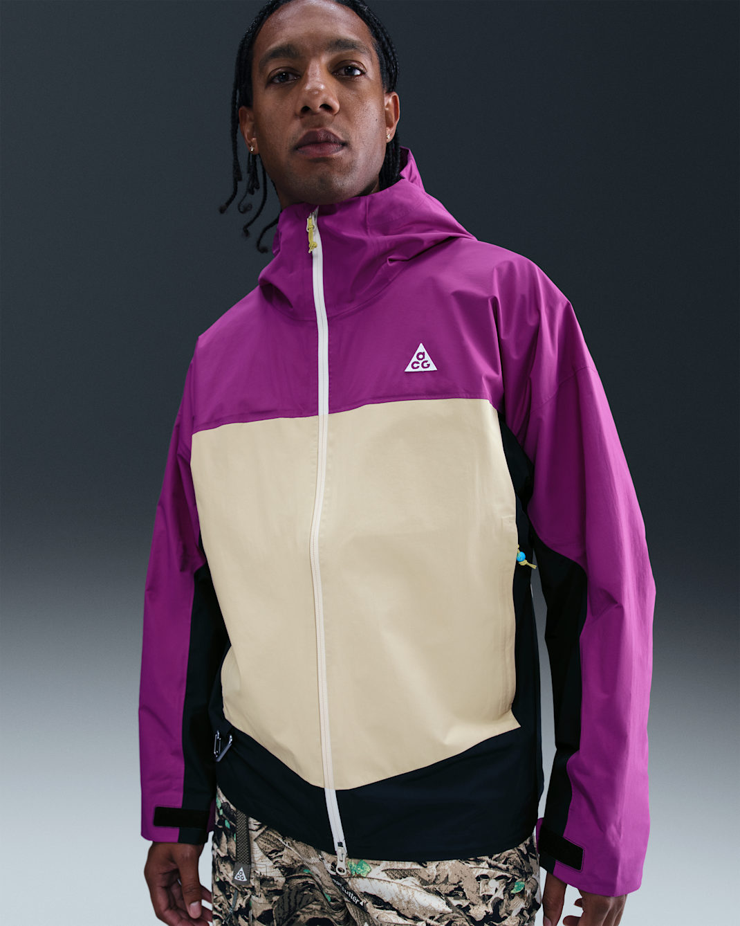 Chamarra para la lluvia Storm-FIT ADV para hombre Nike ACG "Morpho" - Baya resaltado/Negro/Blanco cumbre