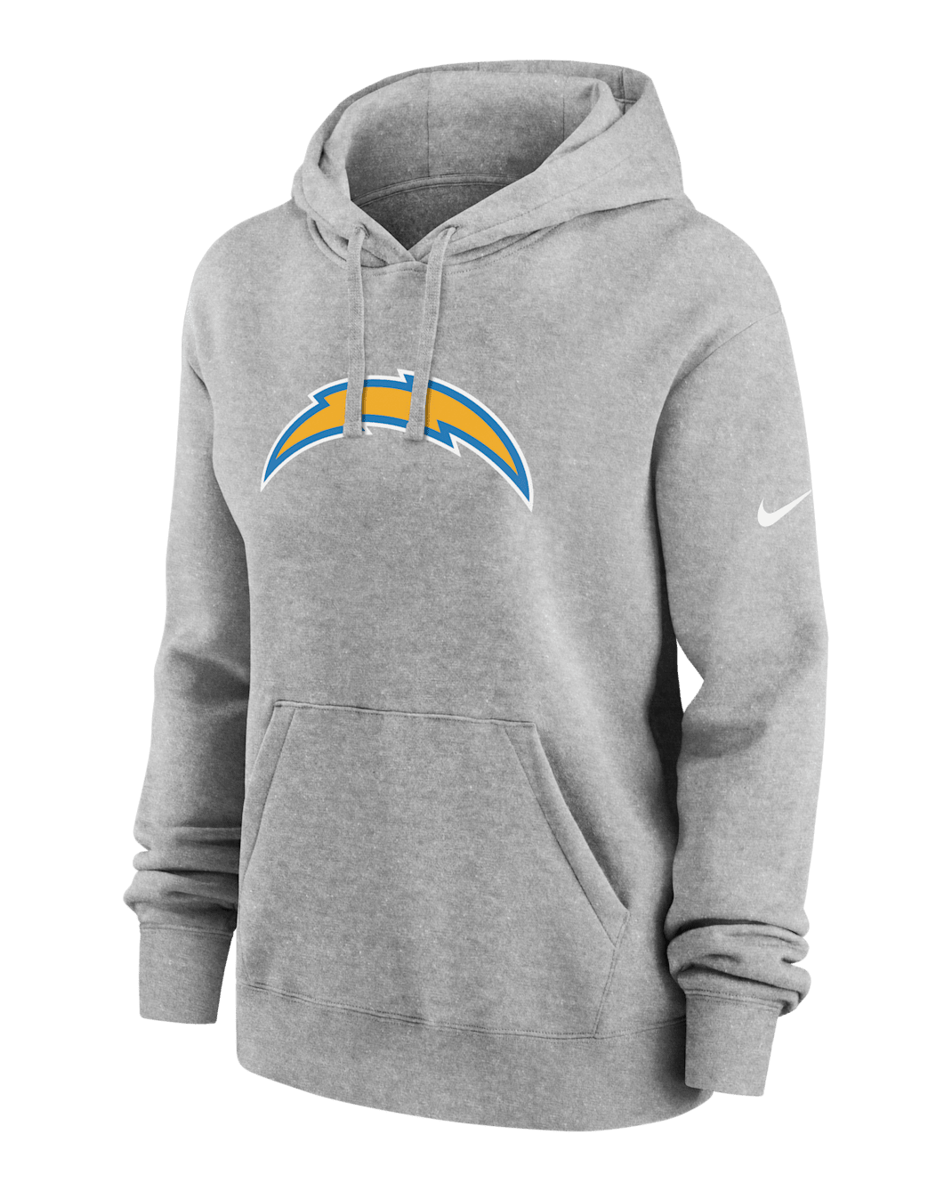 Los Angeles Chargers Club Women's Nike NFL Pullover Hoodie - Charcoal Heather