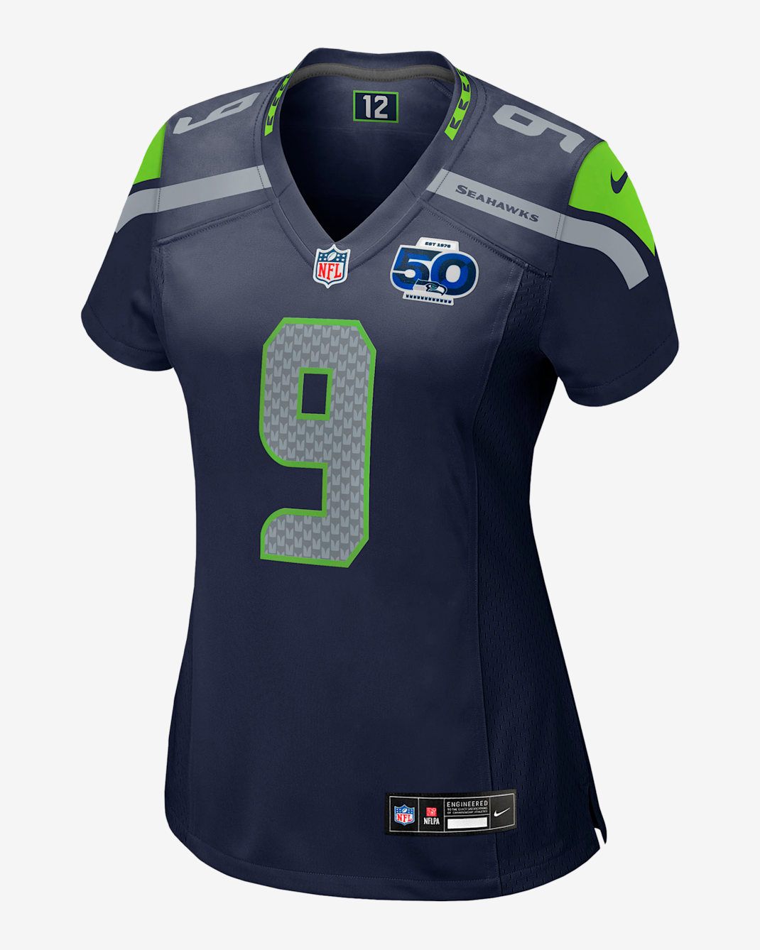 Kenneth Walker III Seattle Seahawks 50th Anniversary Women’s Nike NFL Game Jersey - Navy