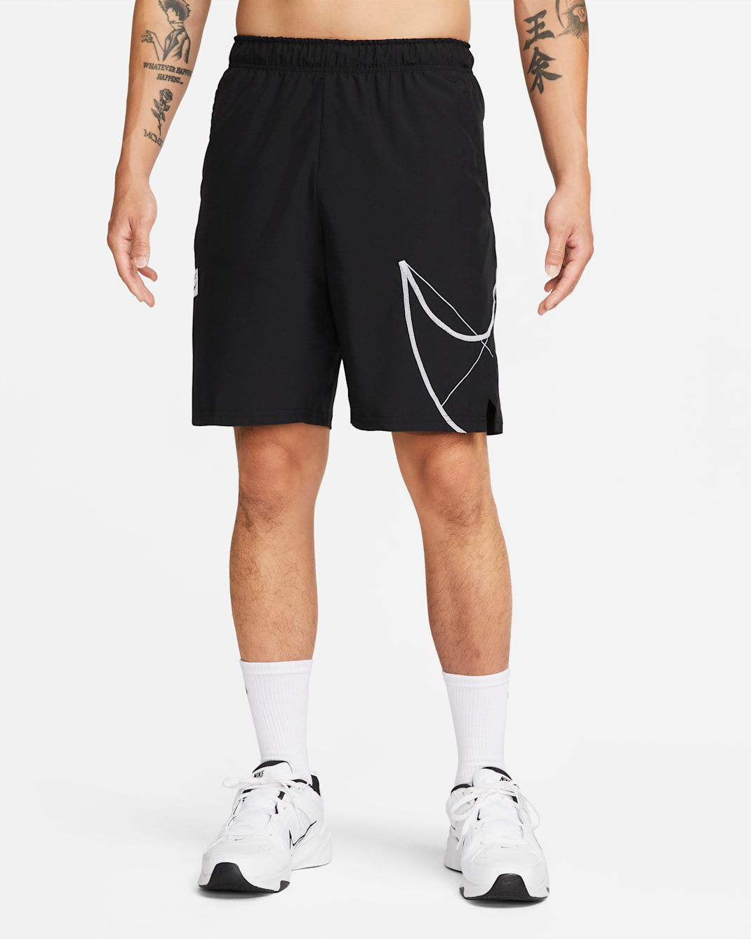 Nike Dri-FIT Flex Men's 9" (23cm approx.) Woven Fitness Shorts - Black/Summit White