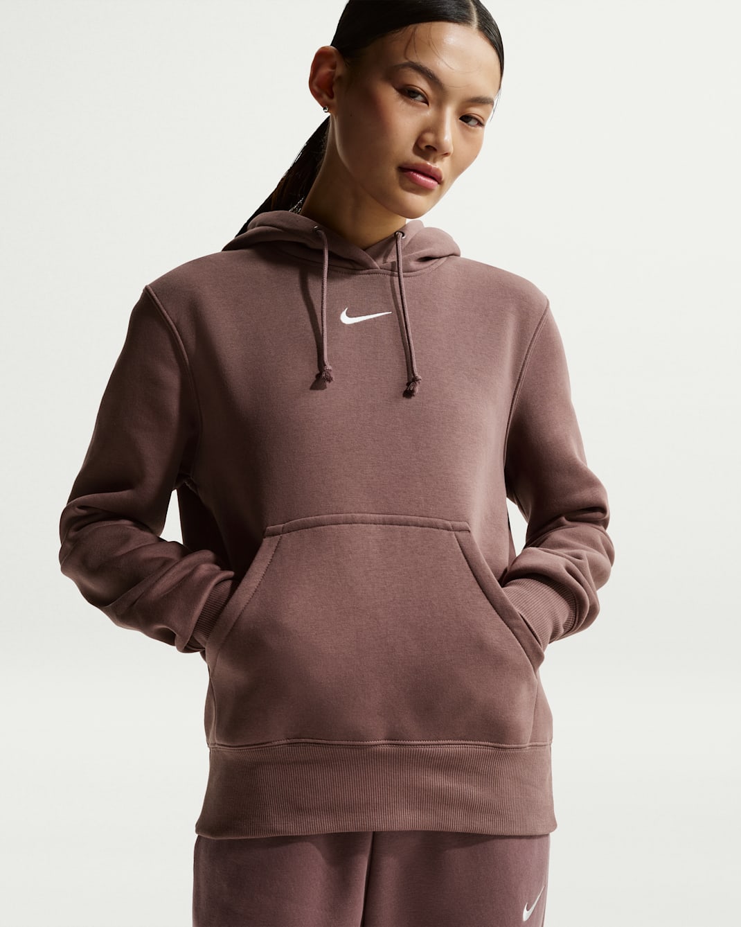 Nike Sportswear Phoenix Fleece Women's Pullover Hoodie - Tattoo/Sail