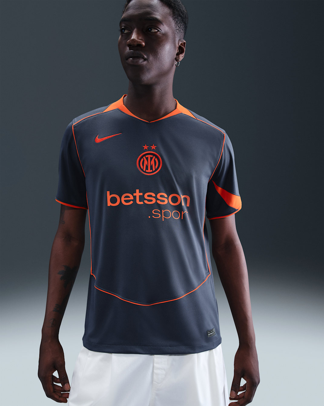 Inter Mailand 2025/26 Stadium Third Nike Dri-FIT Total 90 Replika-Fußballtrikot (Herren) - Thunder Blue/Safety Orange/Safety Orange
