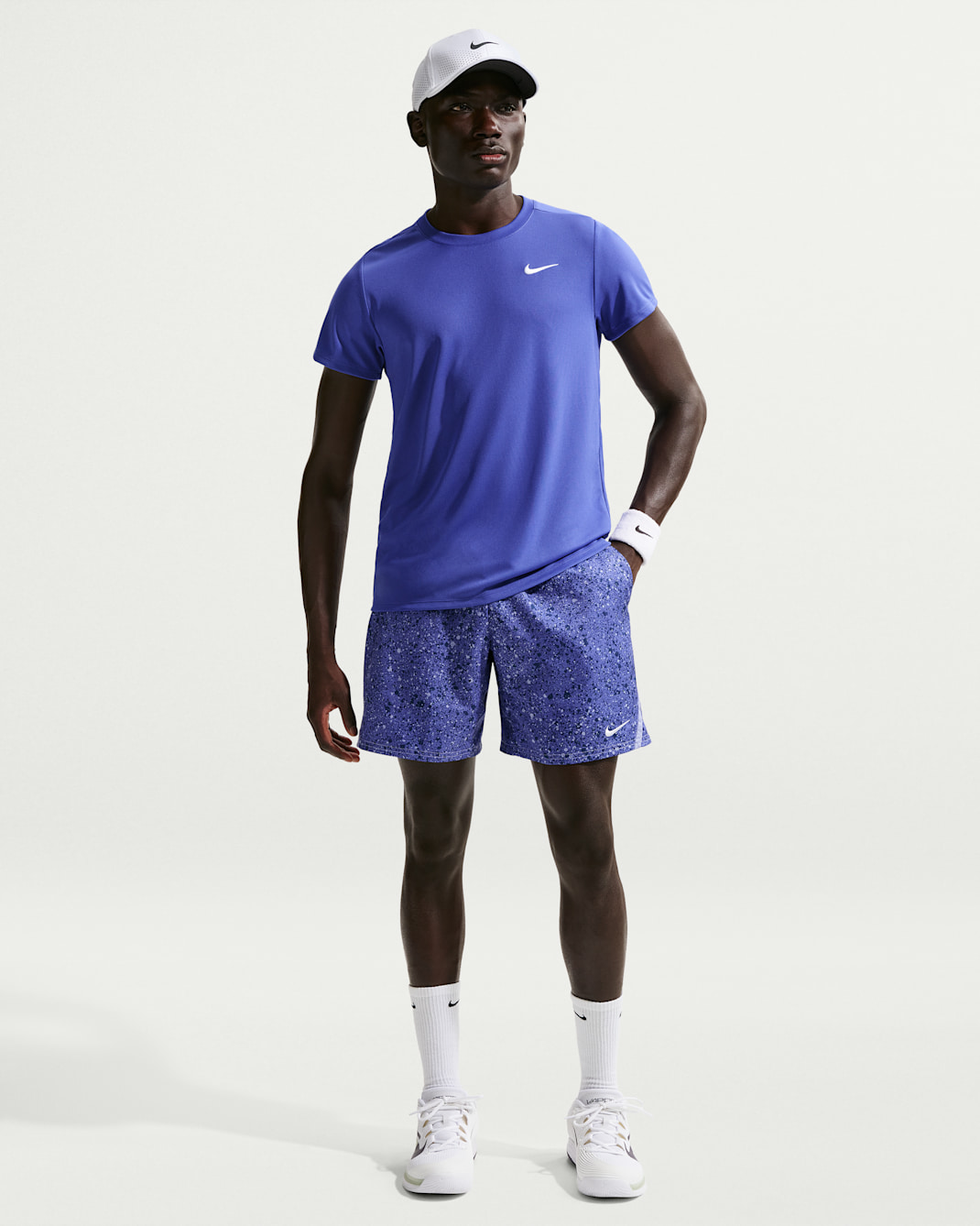 NikeCourt Victory Dri-FIT 18 cm Erkek Şortu - Lapis/Light Thistle/Beyaz