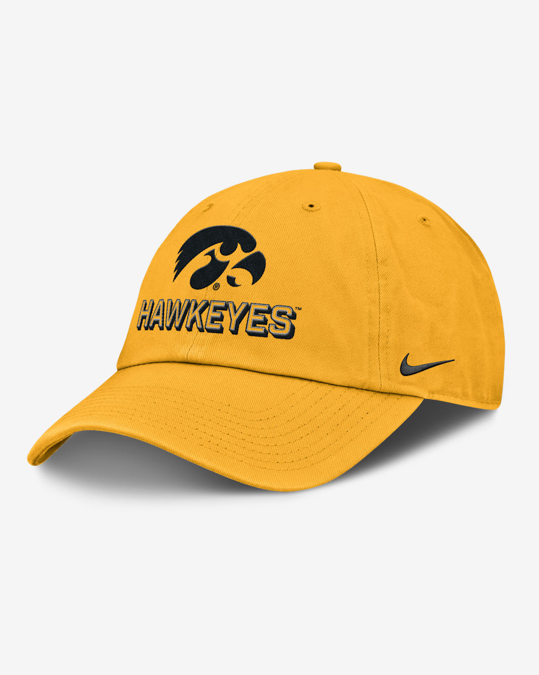 Iowa On-Field Club Gameday Men's Nike College Adjustable Hat - Gold