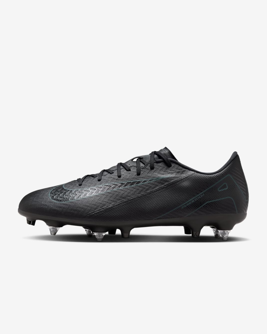 Nike Mercurial Vapor 16 Academy Soft-Ground Low-Top Football Boot - Black/Deep Jungle/Black