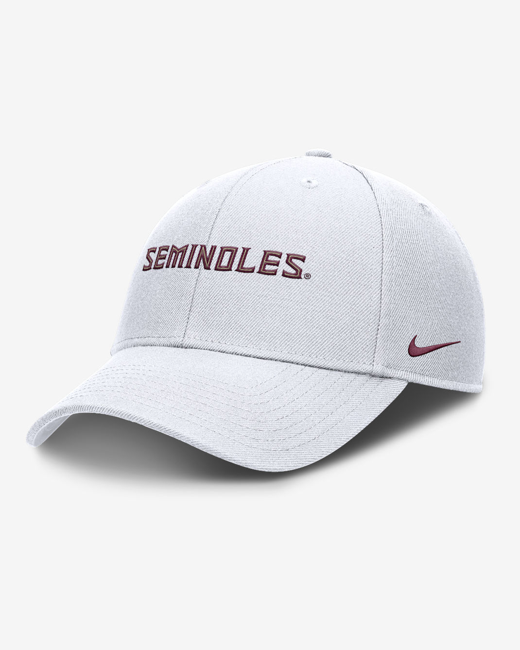 Florida State On-Field Rise Gameday Men's Nike Dri-FIT College Trucker Adjustable Hat - White