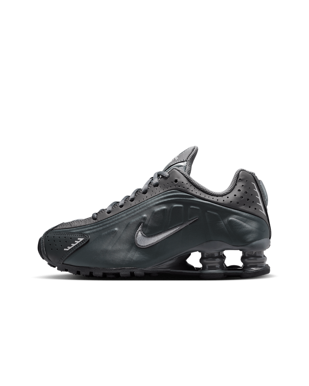 Nike Shox R4 Older Kids' Shoes - Anthracite/Iron Grey/Reflect Silver/Wolf Grey
