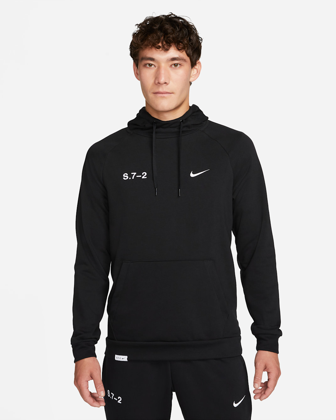 Nike Dri-FIT Studio '72 Men's Pullover Fitness Hoodie - Black/White
