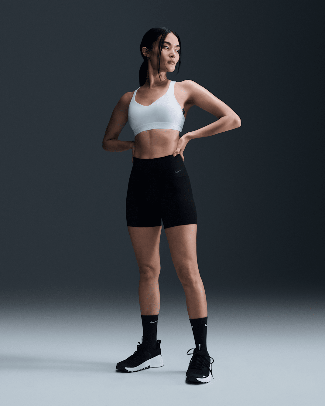 Nike Zenvy Women's High-Waisted 12.5cm (approx.) Biker Shorts - Black/Black