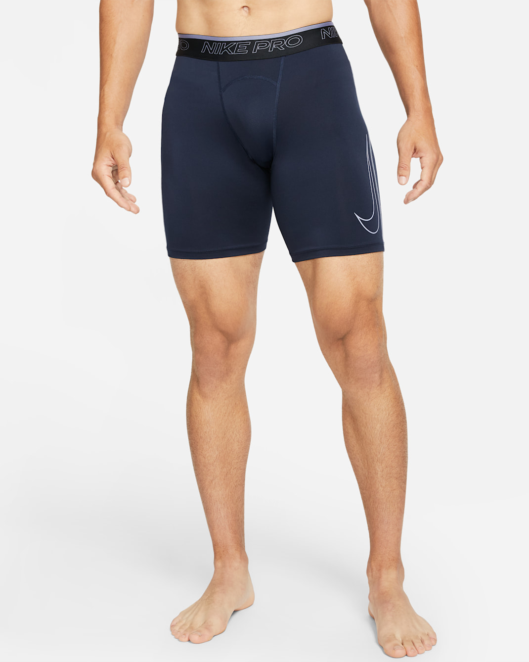 Nike Pro Dri-FIT Men's Shorts - Obsidian/Iron Purple/Iron Purple
