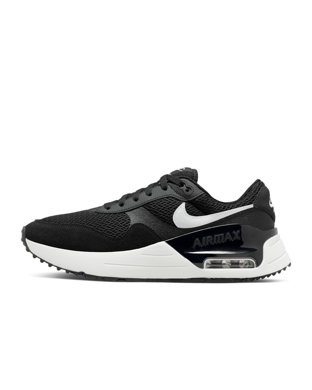 รองเท้าผู้ชาย Nike Air Max SYSTM - ดำ/Wolf Grey/ขาว