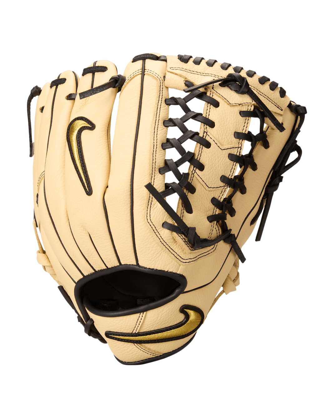 Nike Alpha Edge Baseball Fielding Glove - Alabaster/Black/Metallic Gold