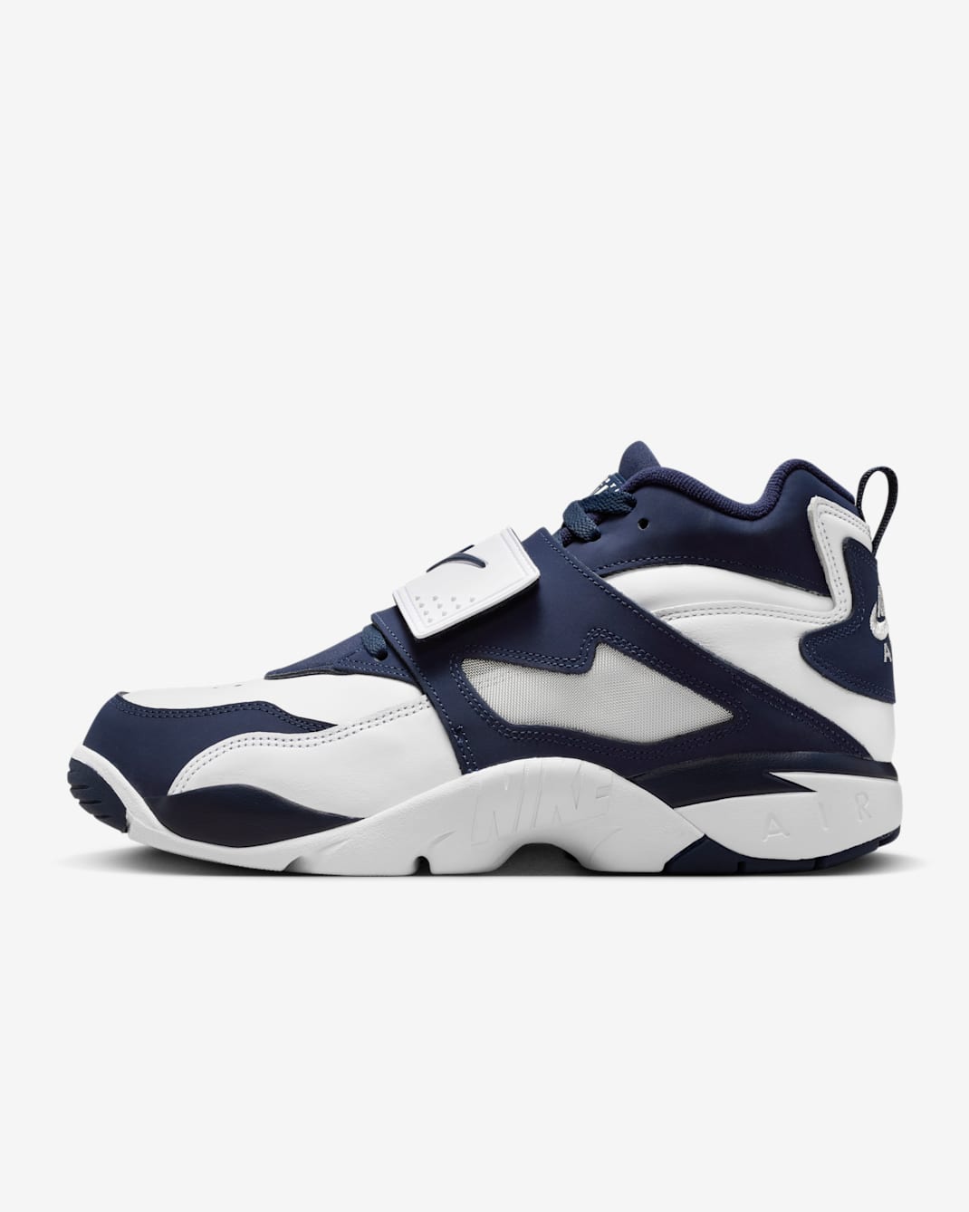 Tenis para hombre Nike Air Diamond Turf - Blanco/Plata metalizado/Azul marino universitario