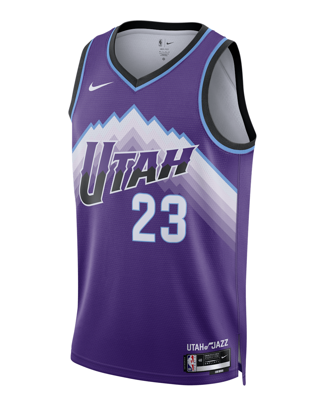 Jersey Nike Dri-FIT de la NBA Swingman para hombre Lauri Markkanen Utah Jazz Icon Edition - Morado campo