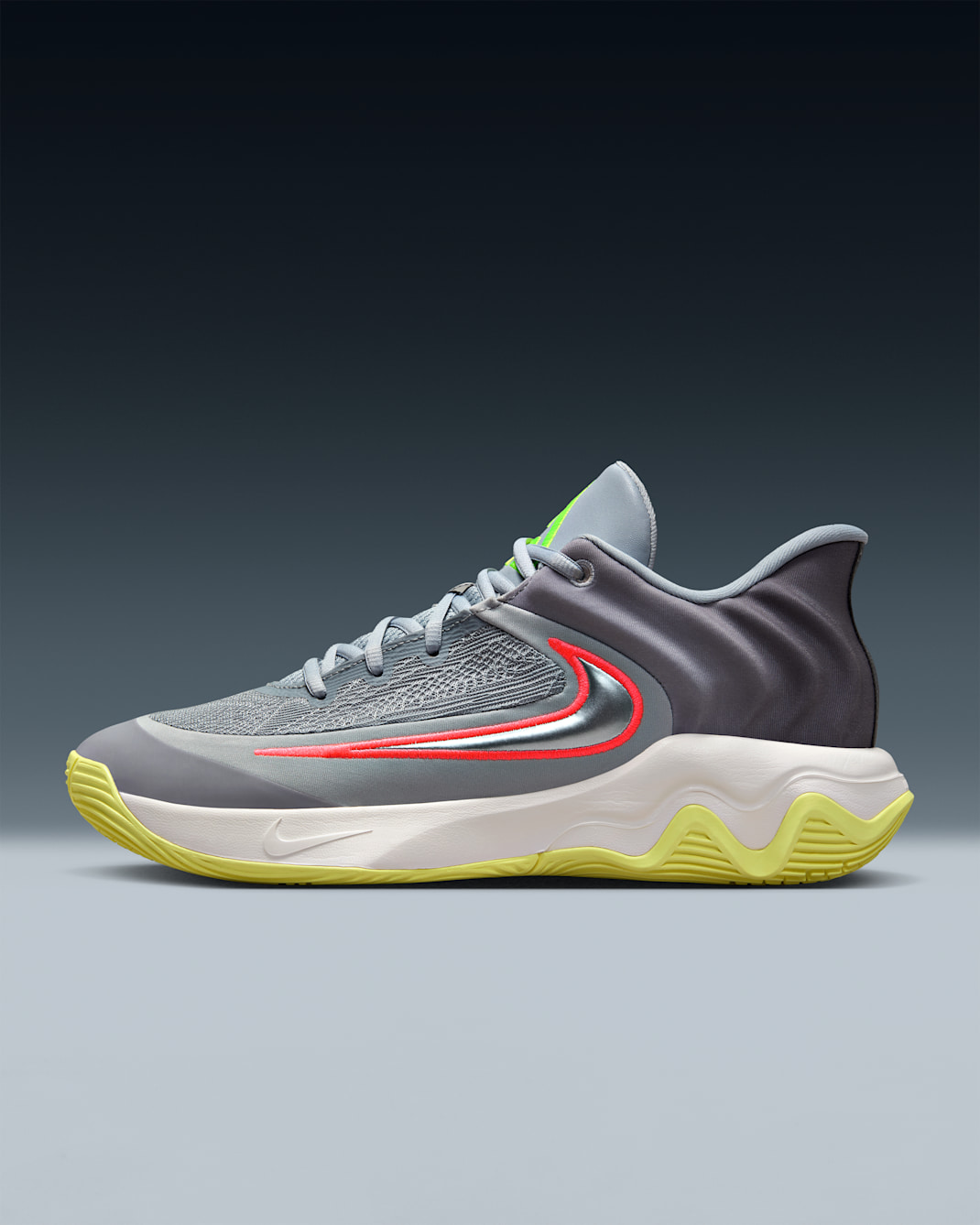 Giannis Immortality 4 Basketball Shoes - Wolf Grey/Summit White/Luminous Green/Metallic Silver