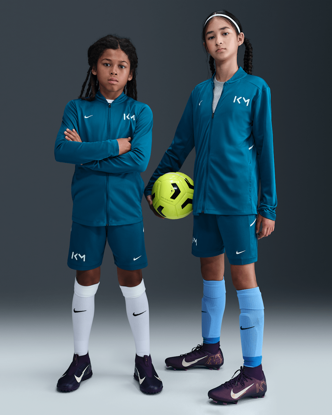 Kylian Mbappé Academy Older Kids' Nike Dri-FIT Football Shorts - Green Abyss/Green Abyss/Igloo/Light Dew