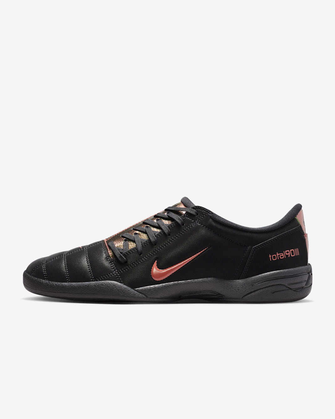 Nike Total 90 Premium Tiempo Men's Shoes - Black/Black/Red Sepia