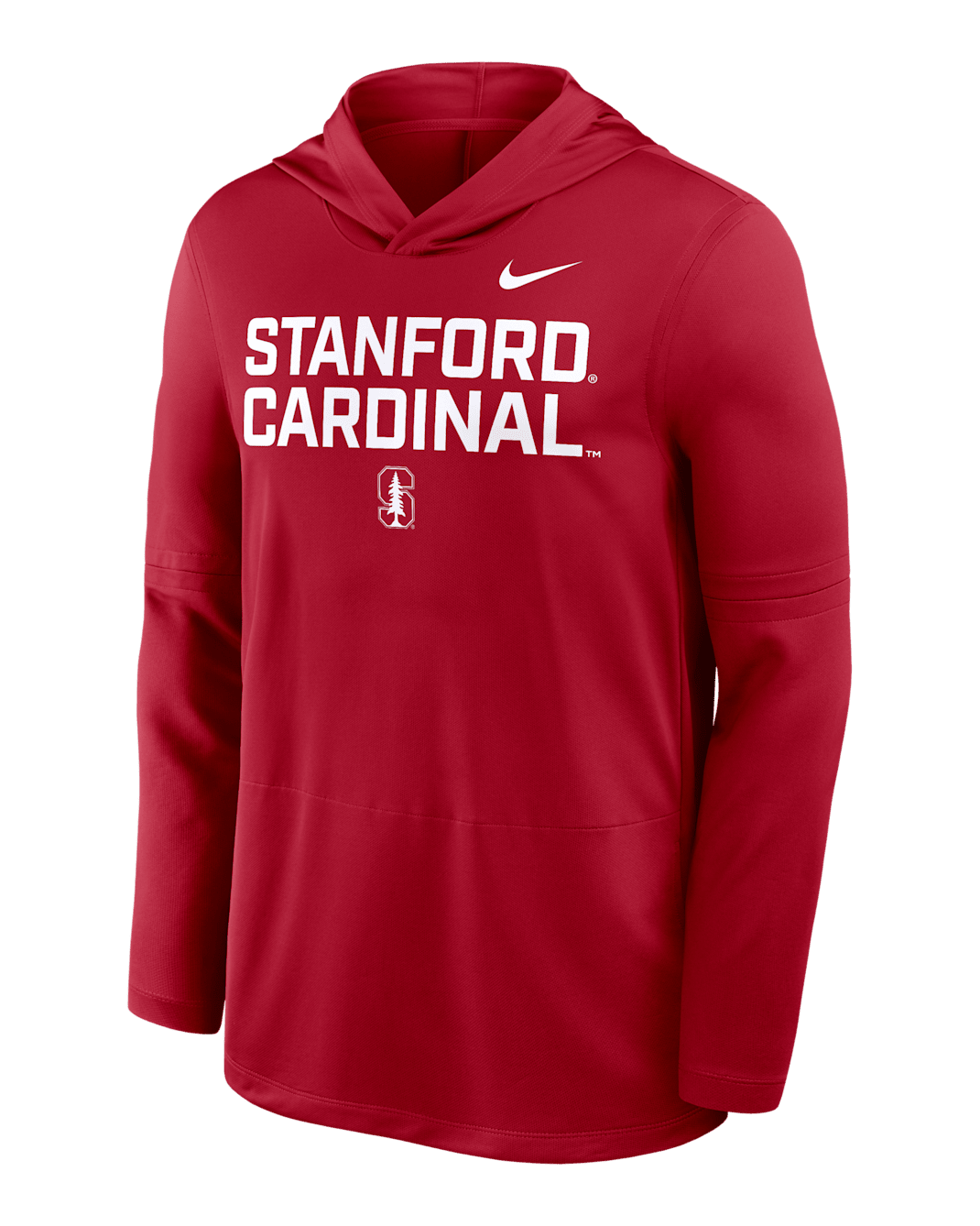 Stanford Sideline Men's Nike Dri-FIT College Long-Sleeve Hooded Top - Crimson