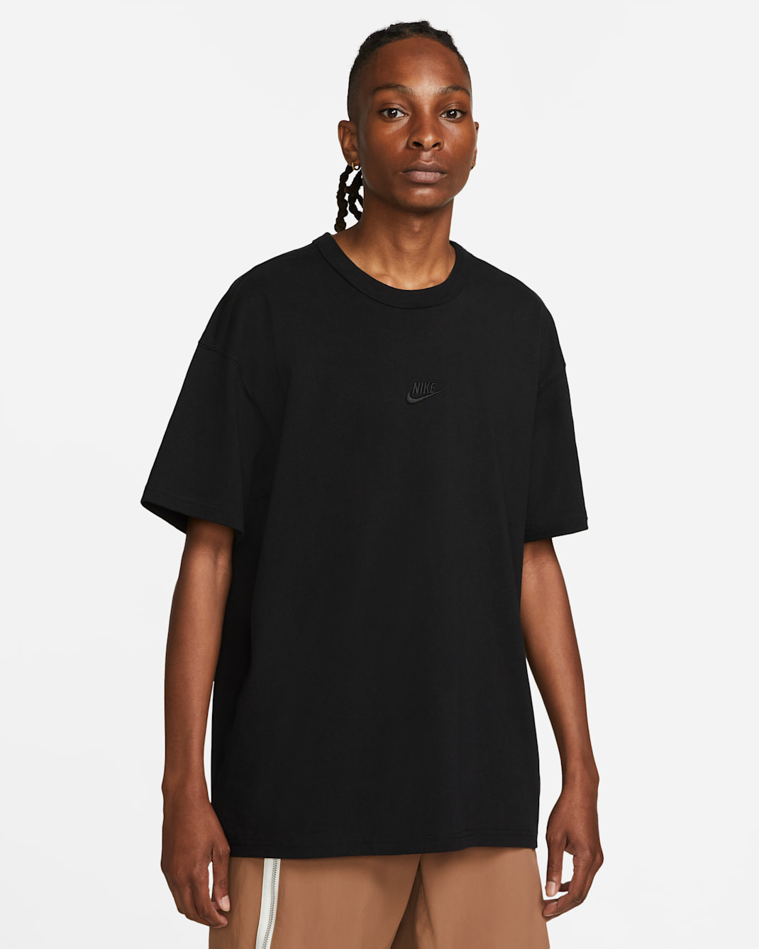 Nike Sportswear Premium Essentials Herren-T-Shirt - Schwarz/Schwarz