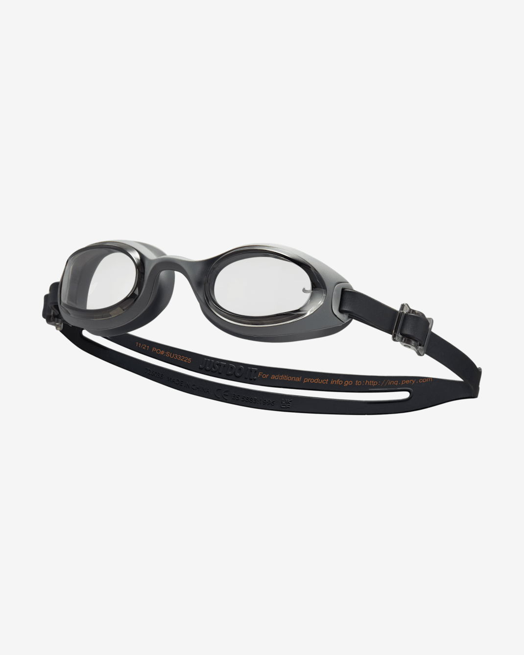 Goggles para niños talla grande Nike Swim Hyper Flow - Gris humo claro/Negro/Gris azulado/Gris humo claro