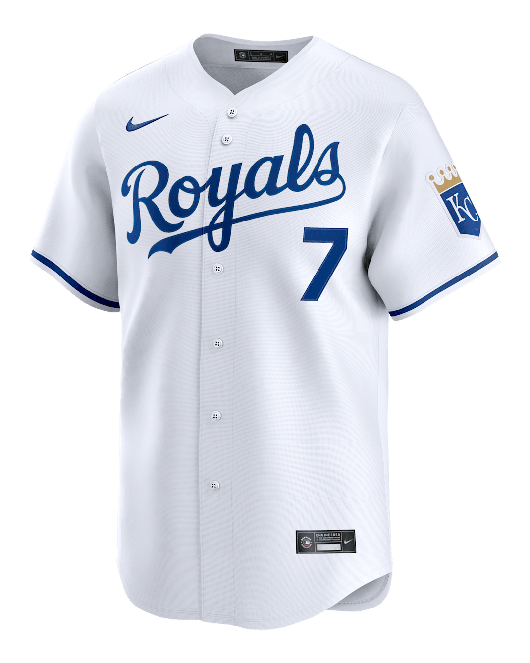 Bobby Witt Jr. Kansas City Royals Men's Nike Dri-FIT ADV MLB Limited Jersey - White