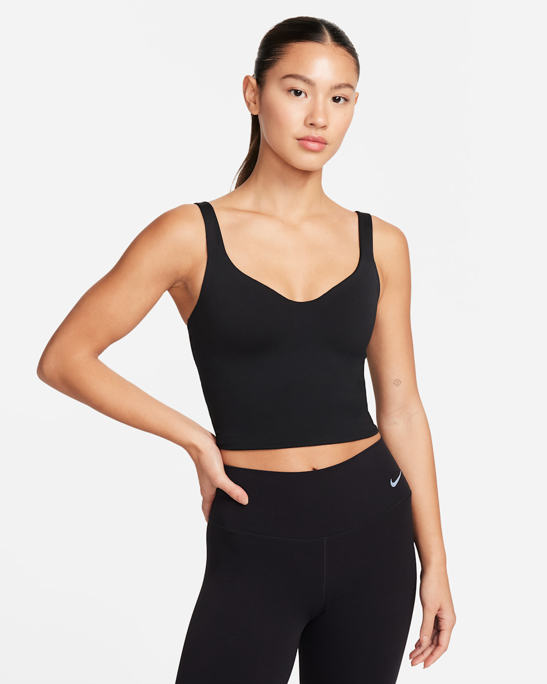 Nike Alate Women's Light-Support Padded Sports Bra Tank Top - Black/Cool Grey