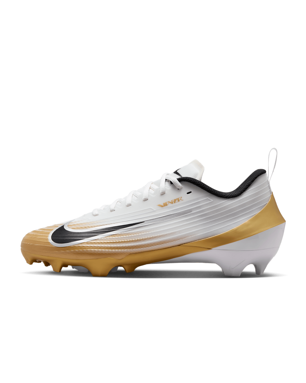 Nike Vapor Speed 3 Football Cleats - White/Metallic Gold/Black