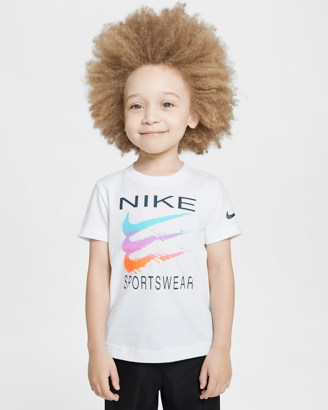 Playera Sportswear Swoosh infantil Nike Sportswear - Blanco