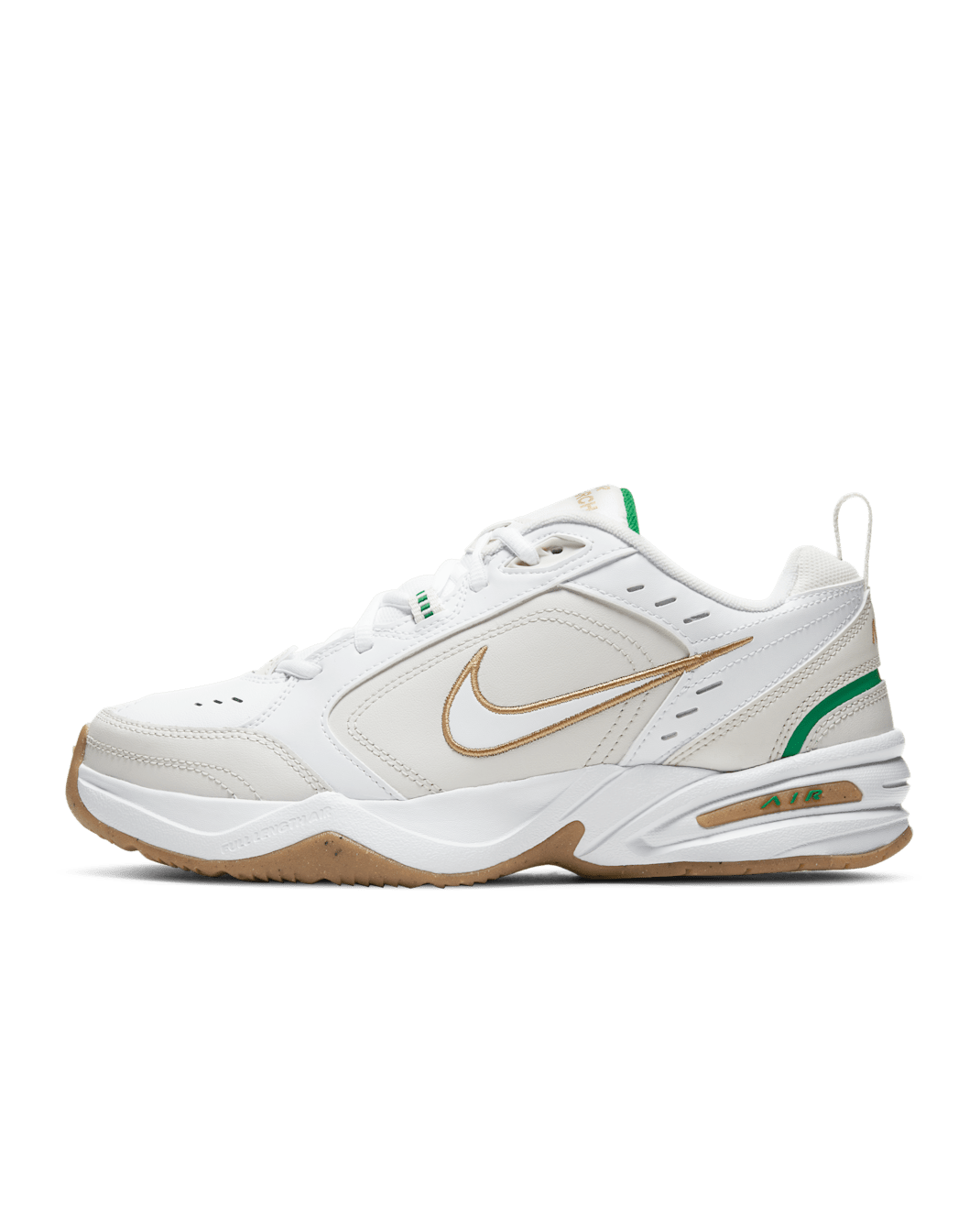 Nike Air Monarch IV Workout-Schuh für Herren - Weiß/Phantom/Lucky Green/Metallic Gold