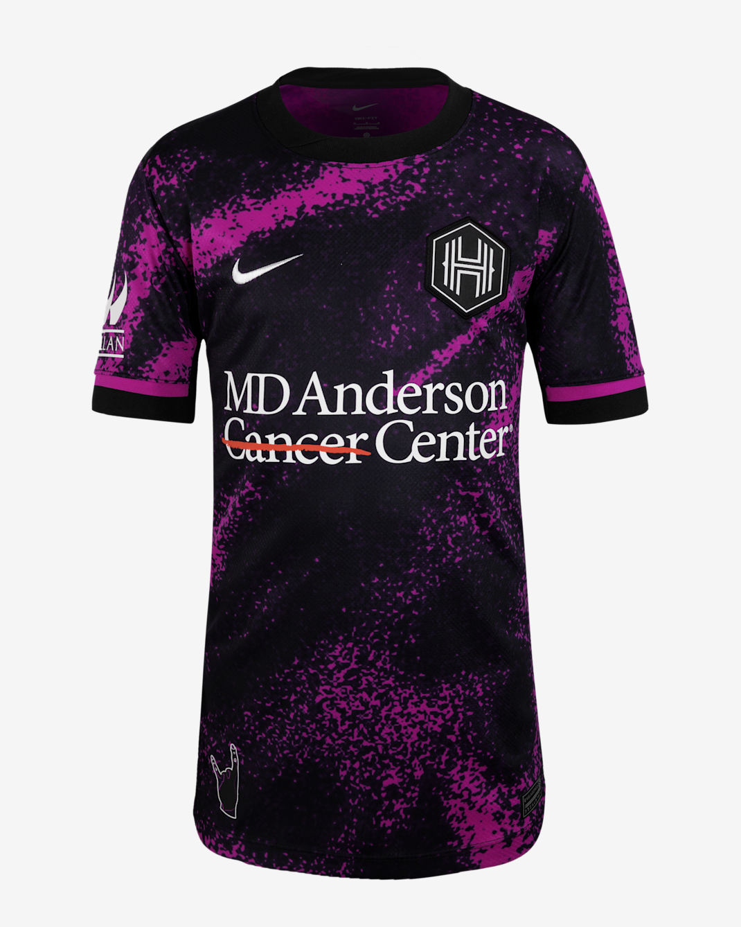 Houston Dash 2025 Stadium Away Big Kids' Nike Dri-FIT NWSL Replica Jersey - Vivid Grape/Purple Dynasty