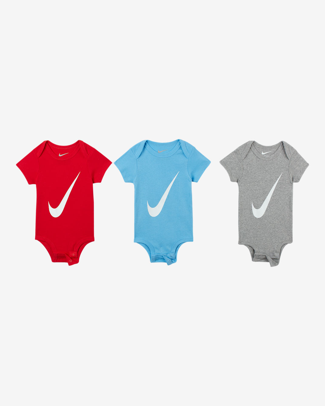 Nike Baby (0–6M) Bodysuit Set (3-Pack) - University Red