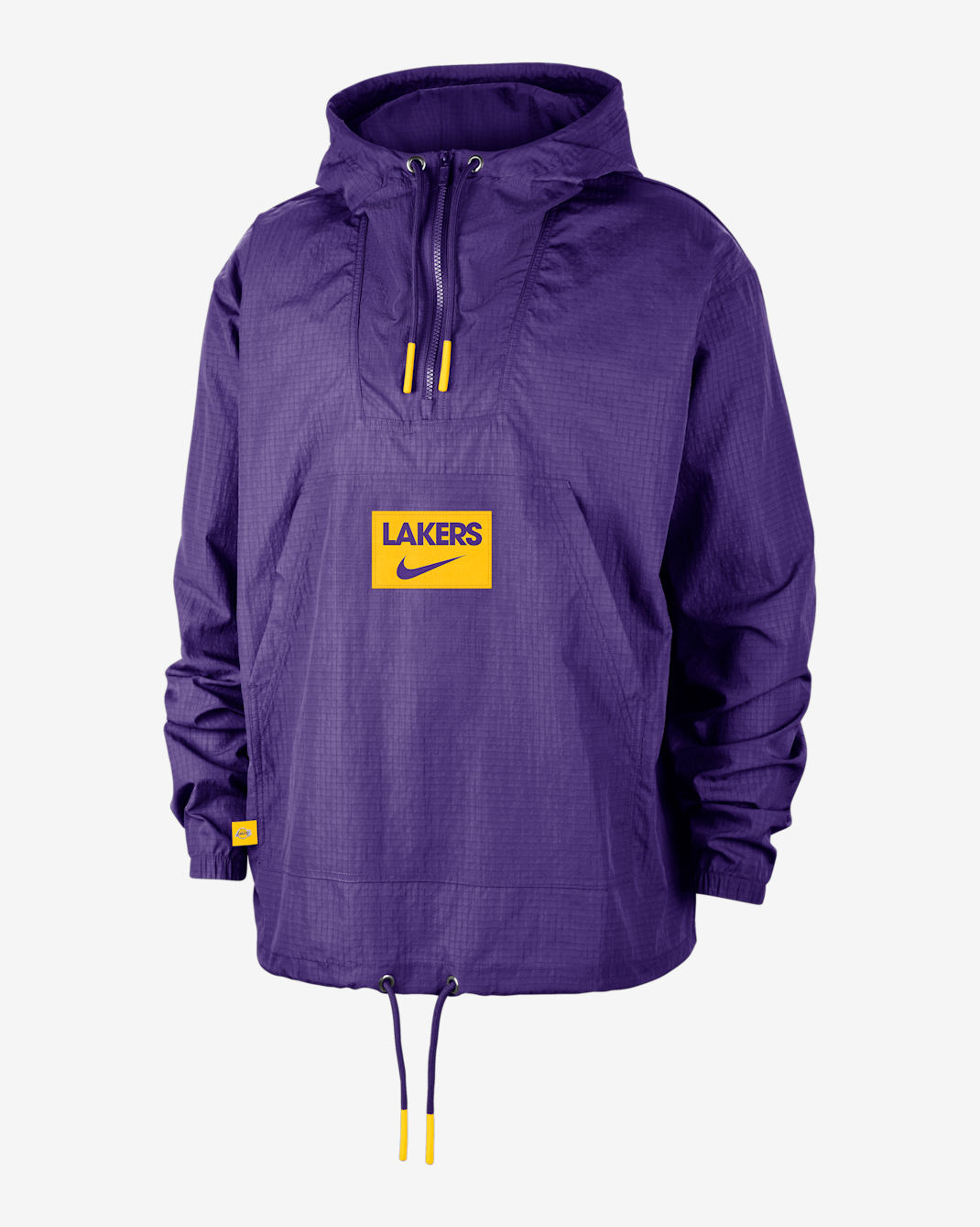 Los Angeles Lakers Club Courtside Men's Nike NBA Anorak - Field Purple/Amarillo/Amarillo