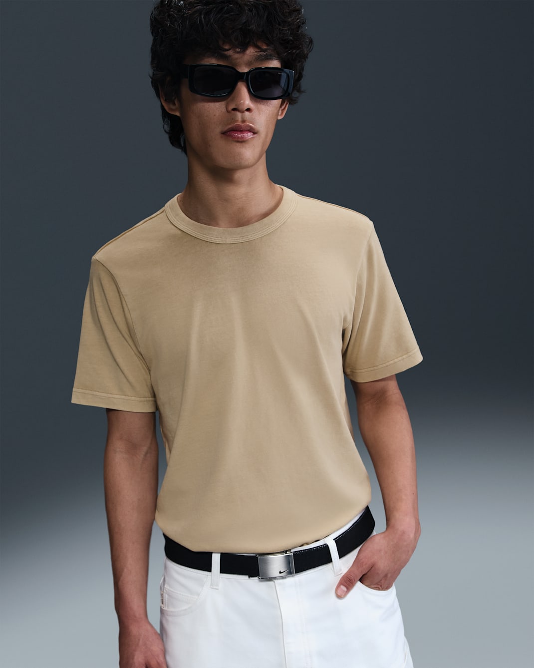 Nike Life Men's Short-Sleeve Knit Top - Team Gold/Team Gold