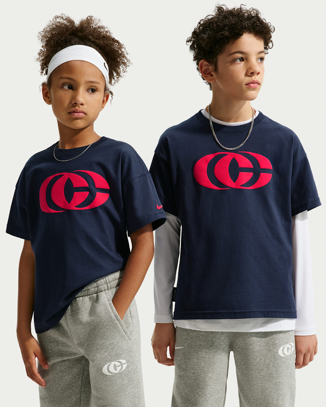 Caitlin Clark Kids' Nike Basketball Max90 T-Shirt - Midnight Navy/University Red
