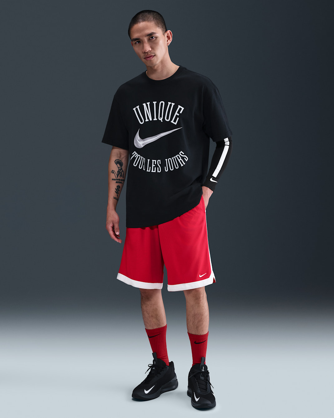 Shorts de básquetbol Dri-FIT de 28 cm para hombre Nike DNA Academy - Rojo universitario/Blanco/Blanco