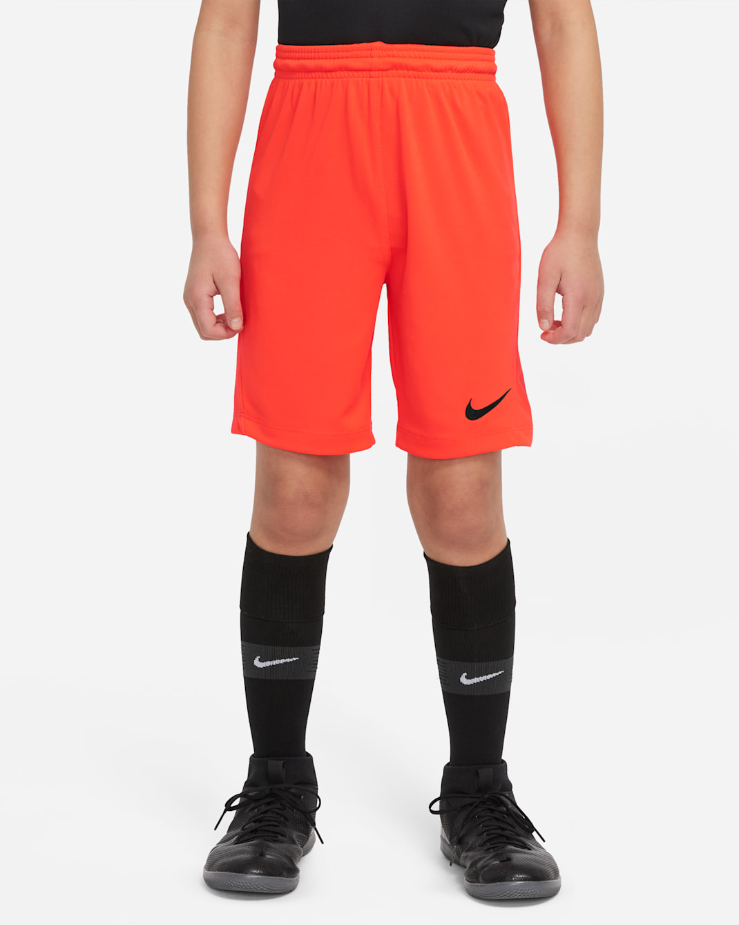 ナイキ Dri-FIT パーク 3 ジュニア サッカーショートパンツ - ブライトクリムゾン/ブラック