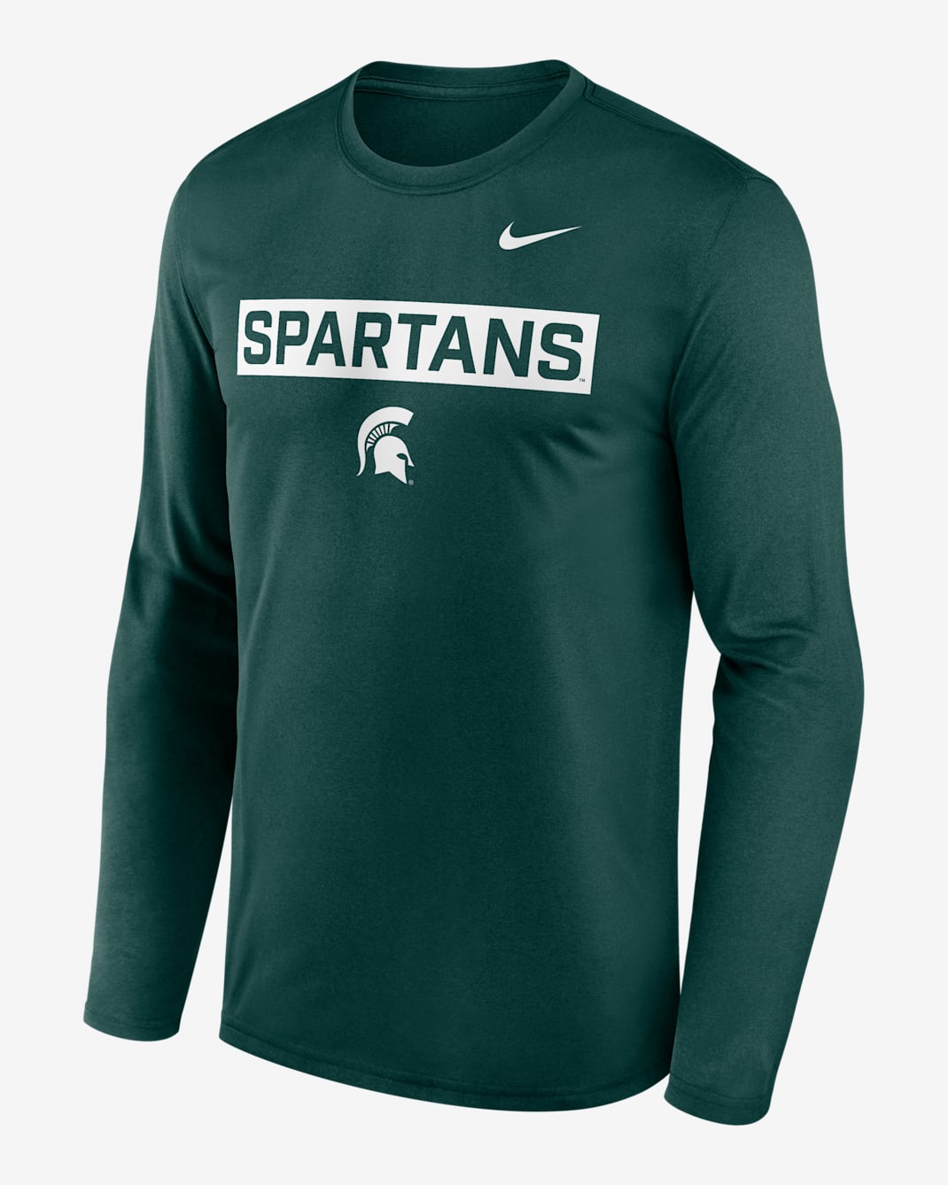Michigan State Primetime Legend 2-Hit Men's Nike Dri-FIT College Long-Sleeve T-Shirt - Green