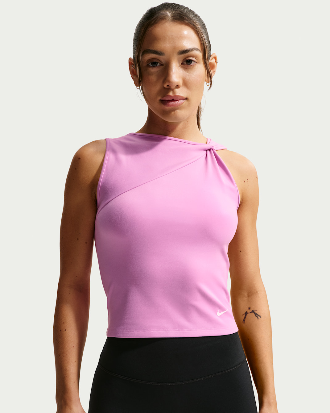 Camiseta de tirantes Dri-FIT para mujer Nike One - Magenta claro/Blanco