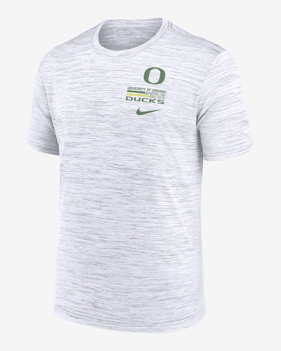 Oregon Campus Chest Stack Velocity Men's Nike Dri-FIT College T-Shirt - White