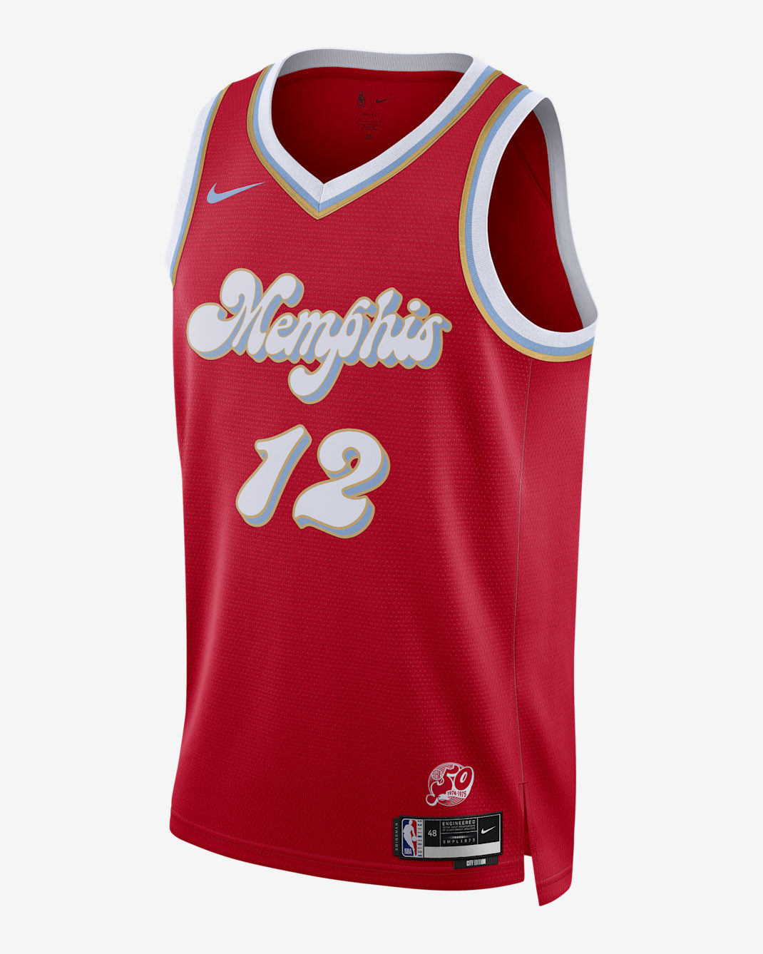 Jersey Nike Dri-FIT de la NBA Swingman para hombre Ja Morant Memphis Grizzlies 2024/25 City Edition - Rojo universitario