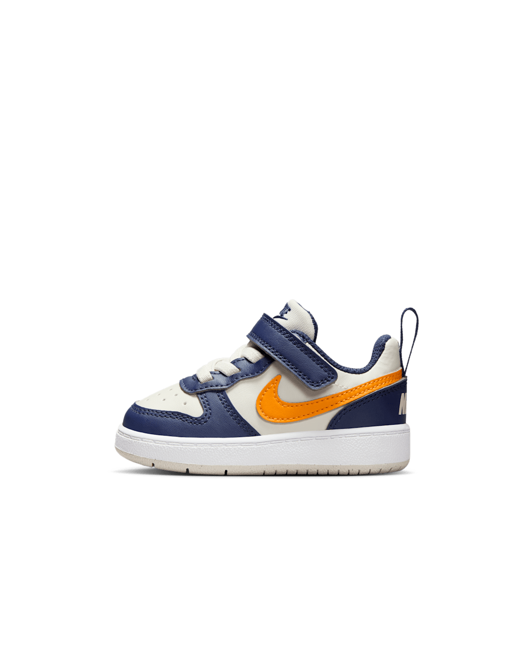 Nike Court Borough Low Recraft Baby/Toddler Shoes - Light Orewood Brown/Midnight Navy/White/Orange Peel
