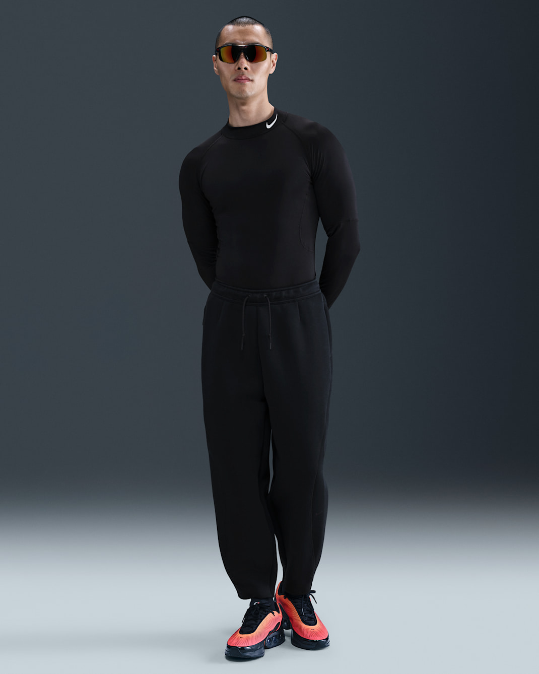 Nike Tech Men's Oversized Fleece Pants - Black/Black