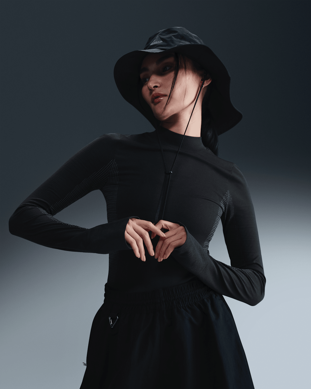 Nike ACG "Delta River" Women's Dri-FIT ADV Long-Sleeve Top - Black/Cool Grey