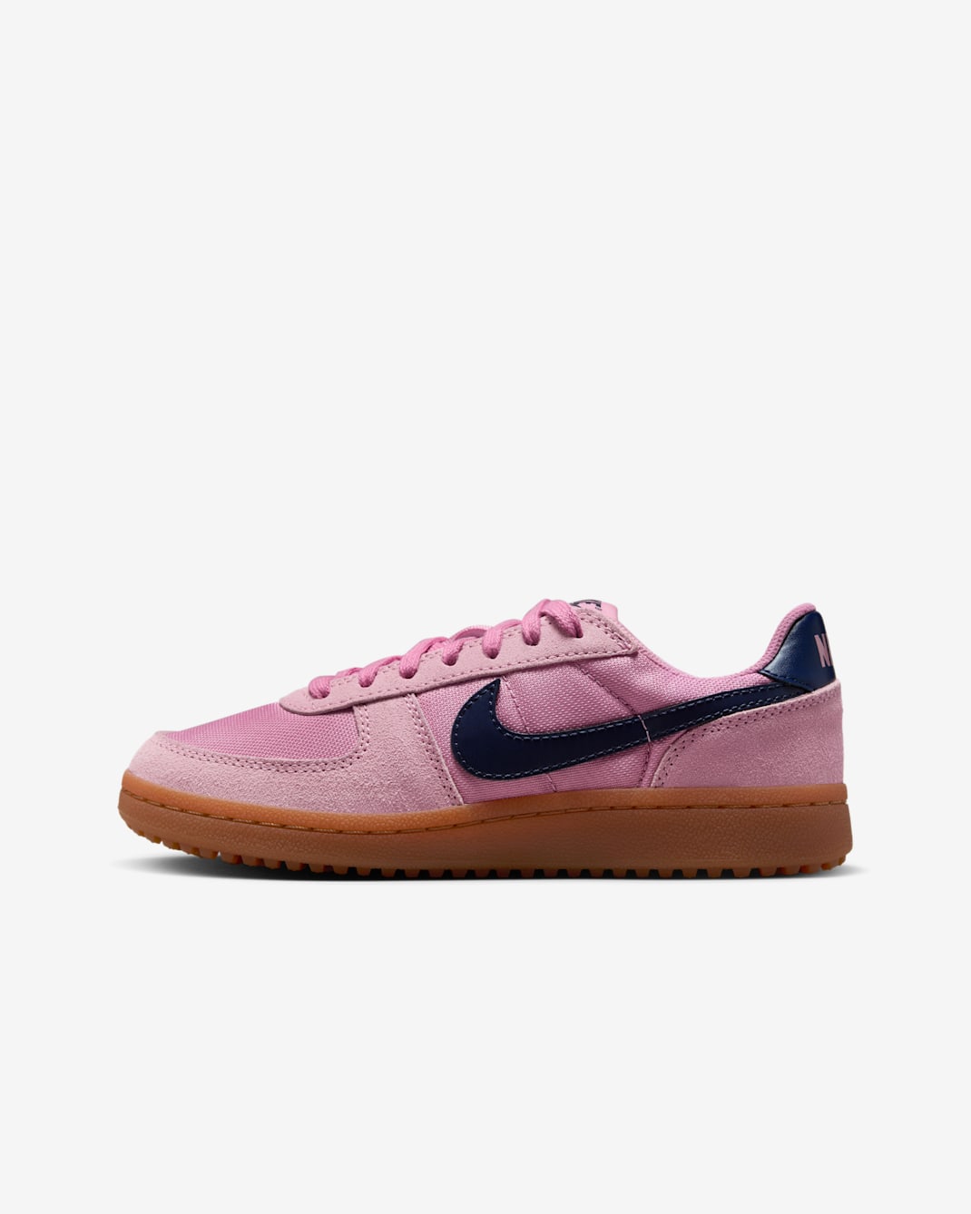 Tenis para niños grandes Nike Field General - Rosa elemental/Marrón medio goma/Obsidiana