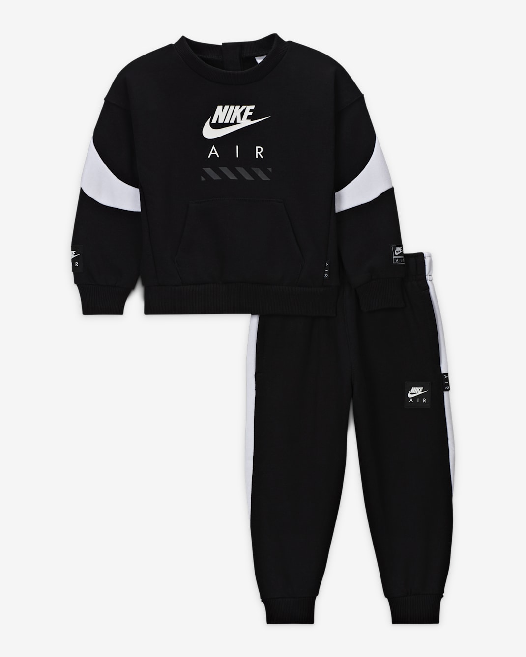 Nike Sportswear Baby Air Fleece 2-Piece Crew Set - Black