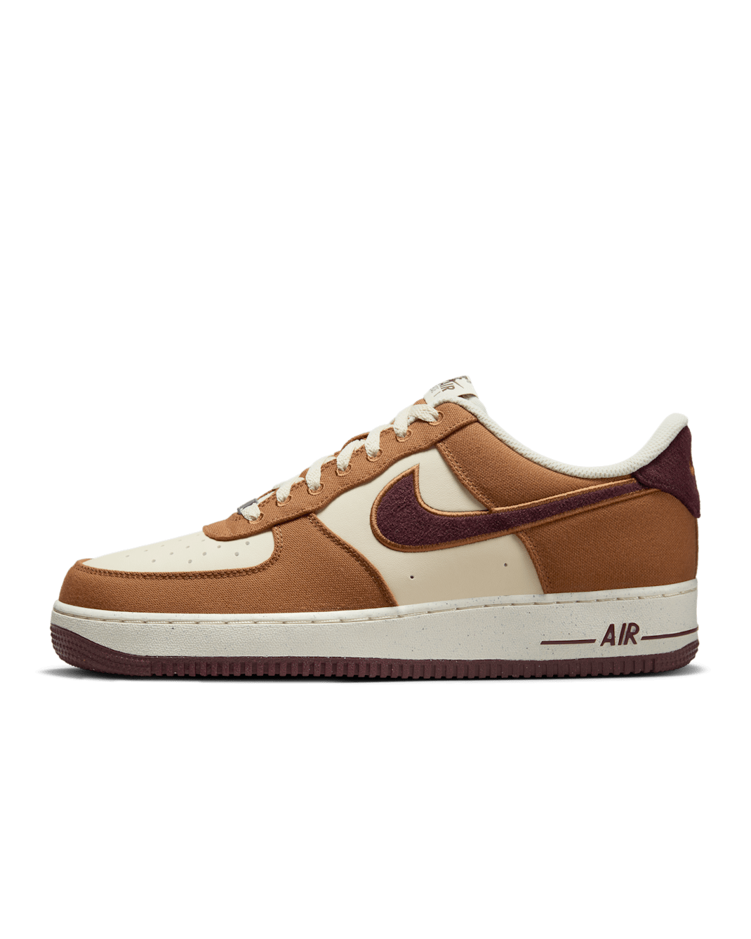 Nike Air Force 1 '07 LV8 Men's Shoes - Light British Tan/Coconut Milk/Gum Dark Brown/Burgundy Crush