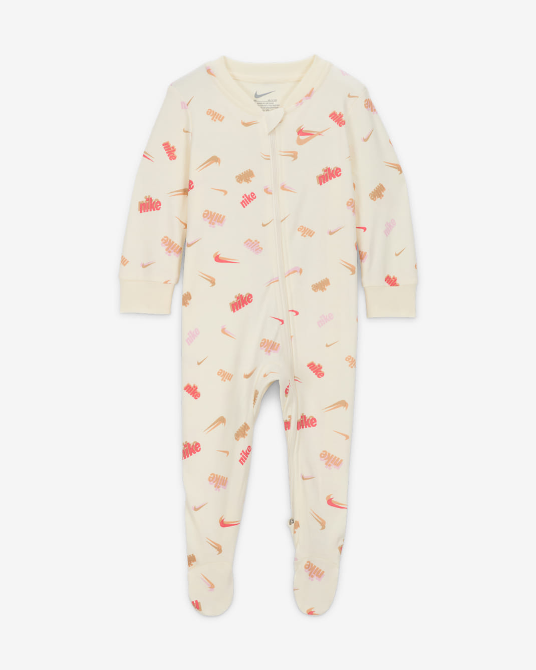 Nike Everyone From Day One coverall met voetjes voor baby's (0-9 maanden) - Pale Ivory