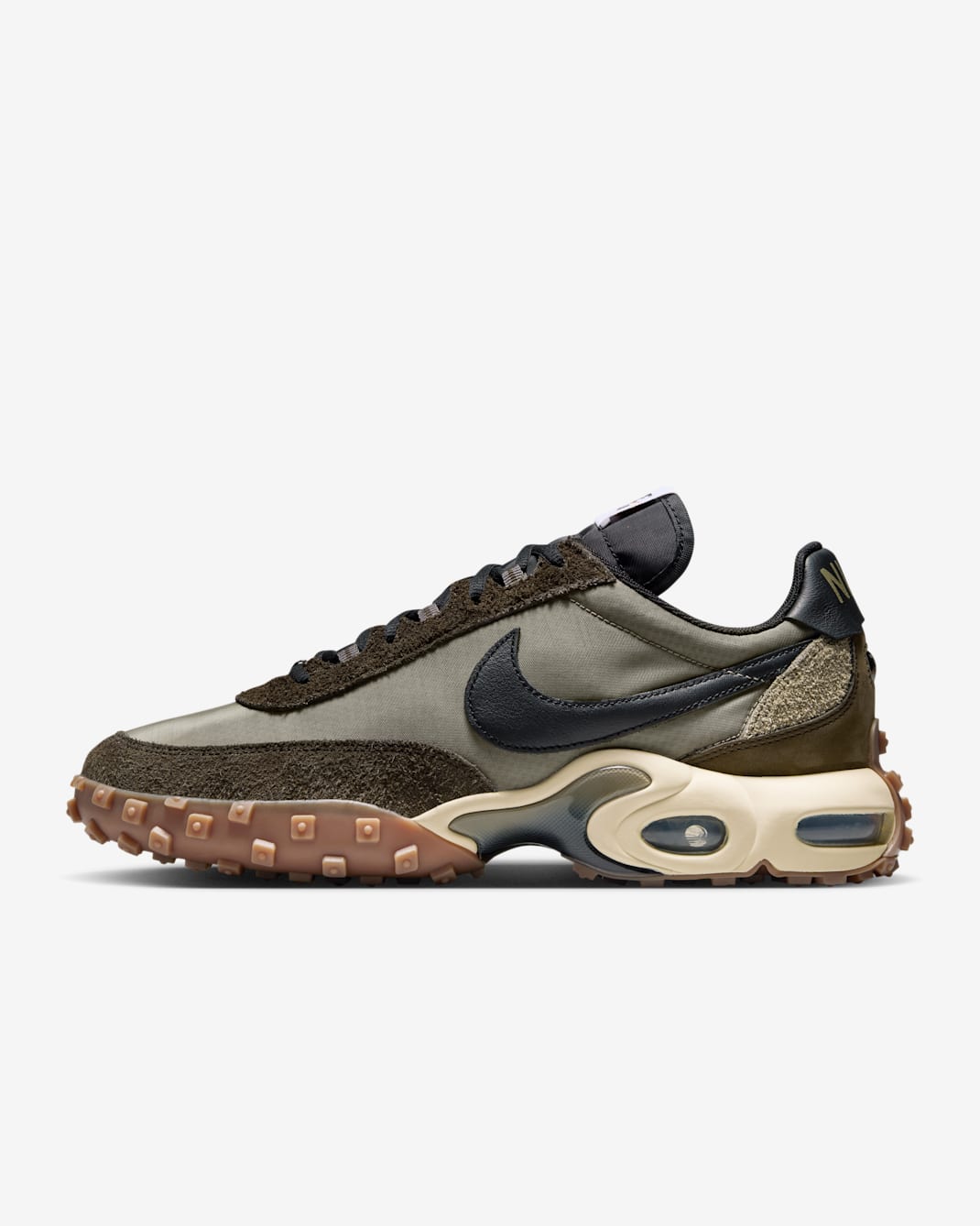 Nike Air Max Waffle SP Zapatillas - Hombre - Matte Olive/Gum Dark Brown/Legion Brown/Negro